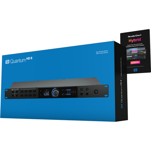 PreSonus Quantum HD 8 Rackmountable USB-C Audio Interface - 1U