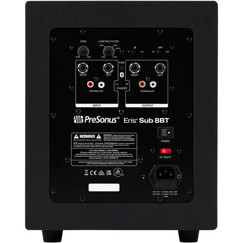 PreSonus Eris Sub 8BT 8-inch Powered Bluetooth Studio Subwoofer