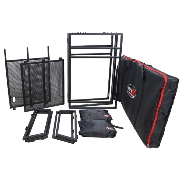 ProX Mesa MK2 DJ Facade Table Station w/ Carry Bag