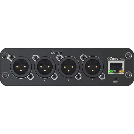 Shure Microflex Advance 4 Channel Dante Mic/Line Audio Output Network Interface