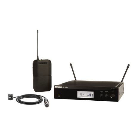 Shure BLX14R Wireless Rackmount Presenter System w/WL185M Cardioid Lavalier Mic J11: 596-616MHz (BLX14R/W85M-J11)