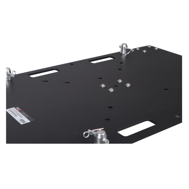 ProX 24 x 30 inch Rolling Base Plate for Rapid Grid Modular Truss System with locking casters - Black Finish