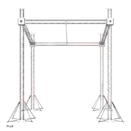ProX 20x20 Slant Roof Truss System Beam | Gear Club Direct