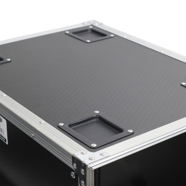 ProX 14U Space Amp Rack Mount ATA Flight Case, 24 Inch Depth W-Casters
