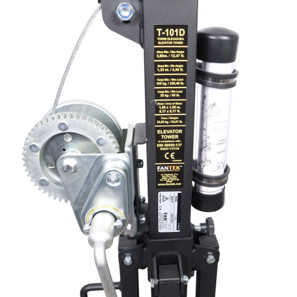 ProX Top Loading Truss Lifting Tower - Capacity 220 lbs Max Height 12.47 Ft. - Made in Spain by Fantek