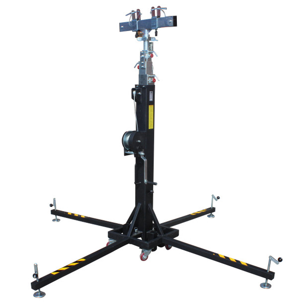 ProX XT-CRANK22FT-400 Heavy Duty 22 Ft. High Truss Crank Lighting Stand 400 Lbs. Capacity Includes T-Adapter Truss Mount