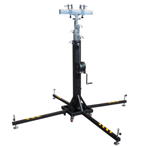 ProX XT-CRANK22FT-400 Heavy Duty 22 Ft. High Truss Crank Lighting Stand 400 Lbs. Capacity Includes T-Adapter Truss Mount