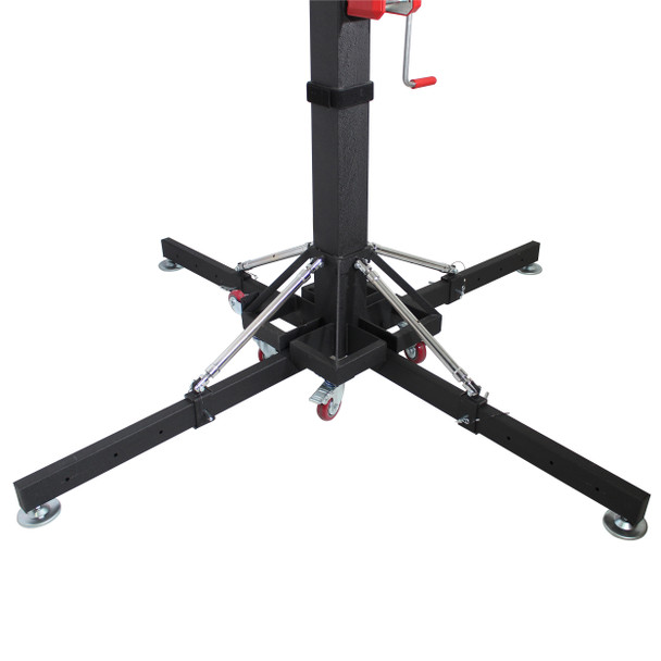 ProX 18 Ft. Lighting Heavy-Duty Crank Truss Stand Pair 500 Lb. Capacity with Outriggers Center Load18'Includes T-Adapter Truss Mount