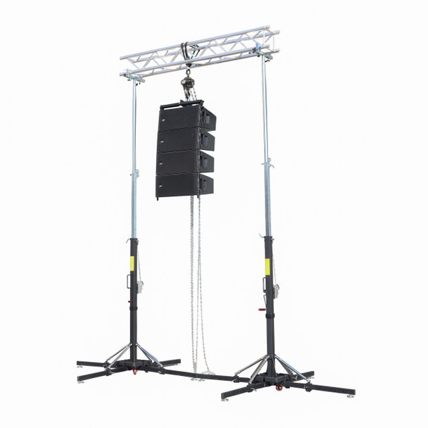 ProX 18 Ft. Lighting Crank Truss Stand 330 Lbs.Capacity Includes T-Adapter Truss Mount