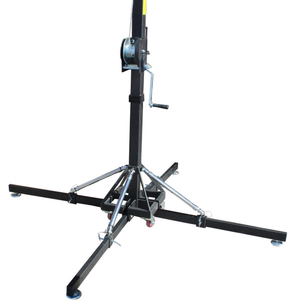 ProX 18 Ft. Lighting Crank Truss Stand 330 Lbs.Capacity Pair Includes T-Adapter Truss Mount
