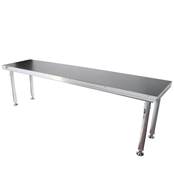 ProX StageQ 2 ft x 8 ft Stage Deck w/ 4 Adjustable 28–48 inch Legs