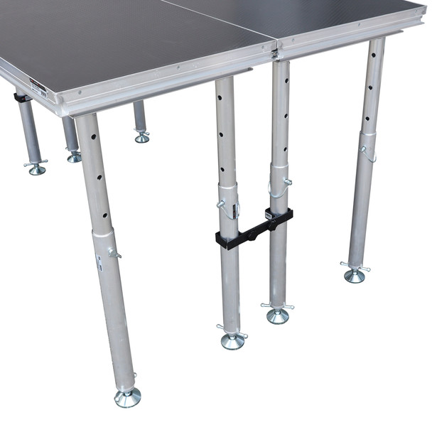 ProX StageQ 2 ft x 6 ft Stage Deck w/ 4 Adjustable 28–48 inch Legs 