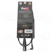 ProX XCP-MXM10 Professional Audio Cable Combining Stereo 3.5mm Output to Single Mono XLR Feed for Live Sound, Podcasting, Broadcasting, and Recording Applications
