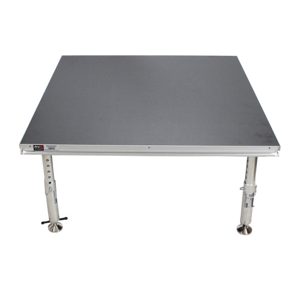 ProX StageQ 4 ft x 4 ft Stage Deck w/ 4 Adjustable 28–48 inch Legs
