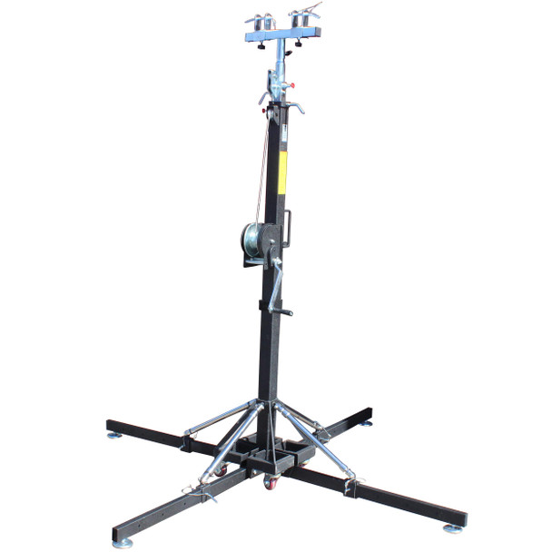 ProX 18 Ft. Lighting Crank Truss Stand  Pair 330 Lbs.Capacity Includes T-Adapter Truss Mount