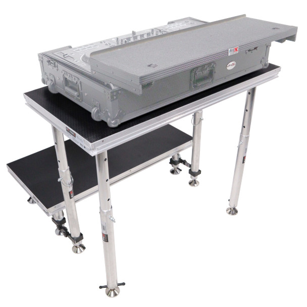 ProX StageQ 2 ft x 4 ft Stage Deck w/ 4 Adjustable 28–48 inch Legs