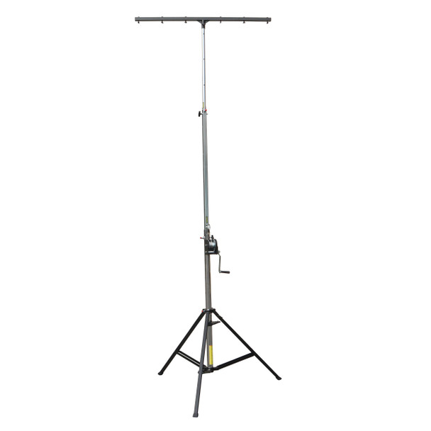 ProX 14 Ft. Heavy-duty Lighting Crank Stand for Lifting Truss 220 lbs Capacity Incl 5 Ft. T-Bar