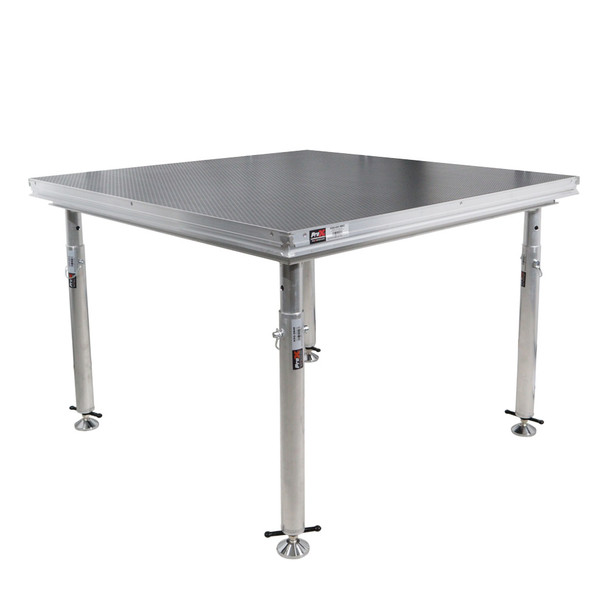 ProX StageQ 2 ft x 2 ft Stage Deck w/ 4 Adjustable 28–48 inch Legs