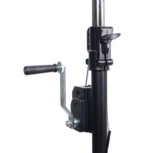 ProX 10-Feet Height Adjustable Portable Crank Lighting Stand System with included 2x T-Bars Triangle Truss for 5 Ft. 10 Ft. 15 Ft. Width