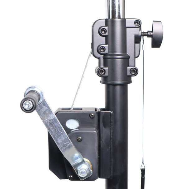 ProX 10-Feet Height Adjustable Portable Crank Lighting Stand System with included 2x T-Bars Triangle Truss for 5 Ft. 10 Ft. 15 Ft. Width