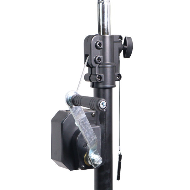 ProX 10-Feet Height Adjustable Portable Crank Lighting Stand System with included 2x T-Bars Triangle Truss for 5 Ft. 10 Ft. 15 Ft. Width