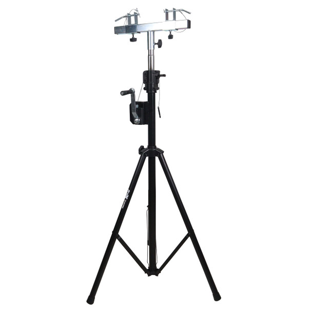 ProX Set of (2) 8.5 Ft. Crank Stands with T-Bars Supports Triangle Truss Segments for Stage and DJ Lighting