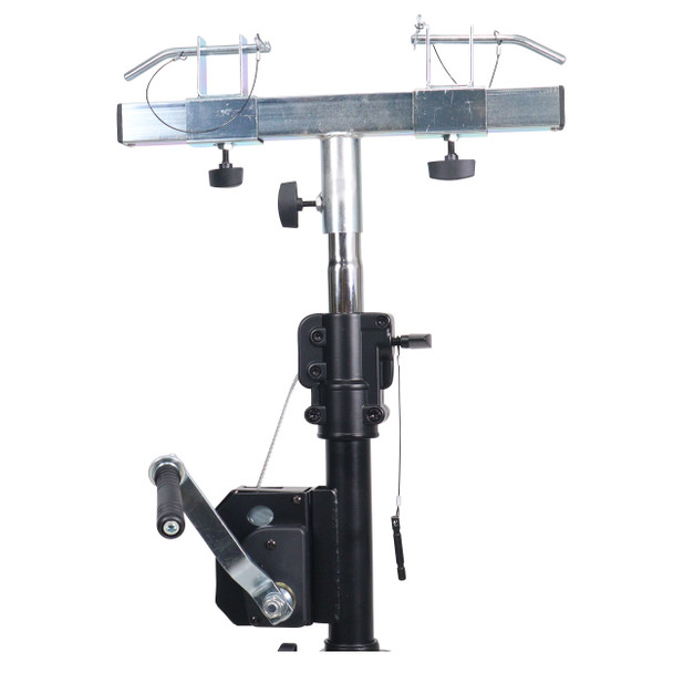ProX Set of (2) 8.5 Ft. Crank Stands with T-Bars Supports Triangle Truss Segments for Stage and DJ Lighting