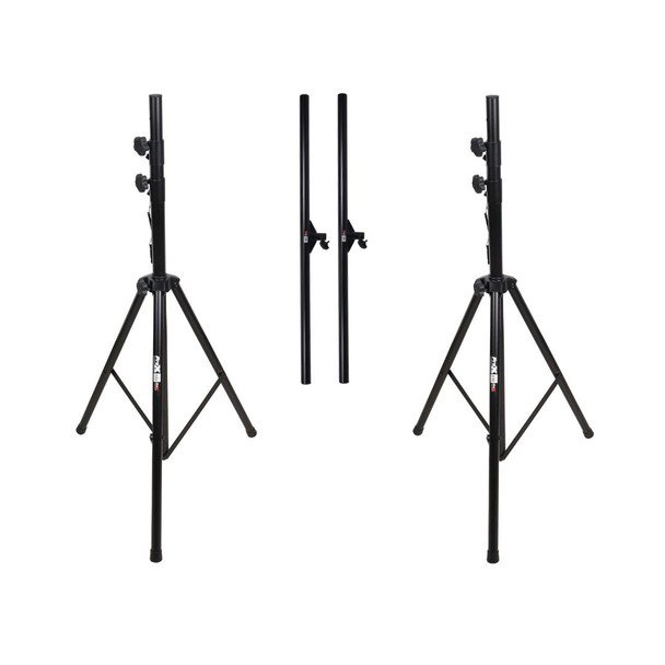 ProX 12 Ft. Height Adjustable DJ Lighting Stand with (3) I-beam Sections " adjusts up to 12'H x 15'W