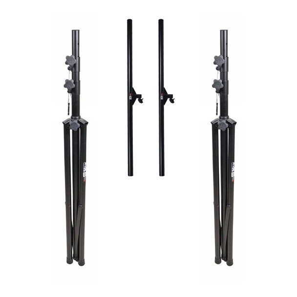 ProX 12 Ft. Height Adjustable DJ Lighting Stand with (3) I-beam Sections " adjusts up to 12'H x 15'W