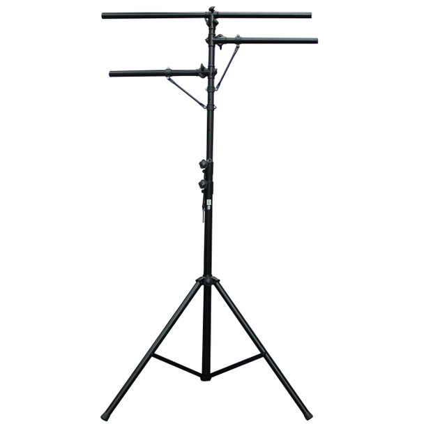 ProX Height Adjustable DJ Lighting Stand with (2) Side Bars " adjusts up to 12 Ft. Height