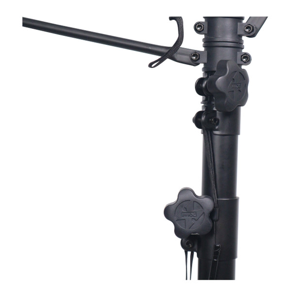 ProX Height Adjustable DJ Lighting Stand with (2) Side Bars " adjusts up to 12 Ft. Height