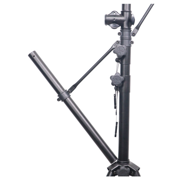 ProX Height Adjustable DJ Lighting Stand with (2) Side Bars " adjusts up to 12 Ft. Height