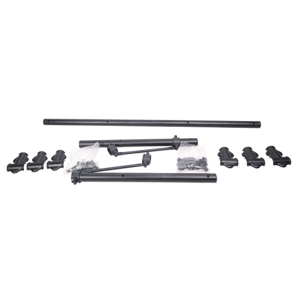 ProX Height Adjustable DJ Lighting Stand with (2) Side Bars " adjusts up to 12 Ft. Height