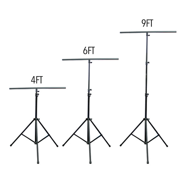ProX Set of (2) 9 Ft. Lighting Stand Package with T-Bars and Carrying Bag