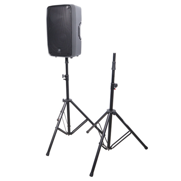 ProX Set of 2 Pro Air-Powered tripod Speaker stand in Black w/ Carry Bag