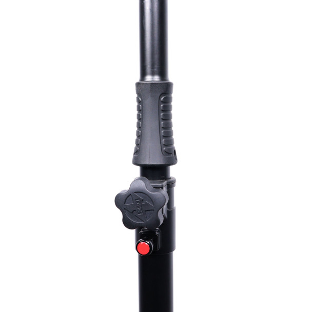 ProX Set of 2 Pro Air-Powered tripod Speaker stand in Black w/ Carry Bag