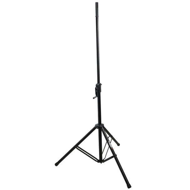 ProX 6 Ft. Twin Pack Professional Telescoping Crank Speaker Stand Set with Carrying Bag Black Finish