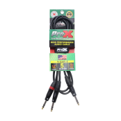 ProX XC-SYS05 5ft TRS Y-Cable Featuring Oxygen Free Copper Conductors and Premium Metal Connectors for Balanced Audio Signal Transfer