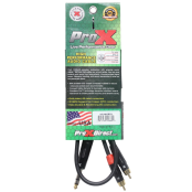 ProX XC-SYR03 Dual RCA to 1/4 Inch TRS Stereo Y-Cable for Recording Studios, DJ Equipment, Mixers, and Live Sound Systems