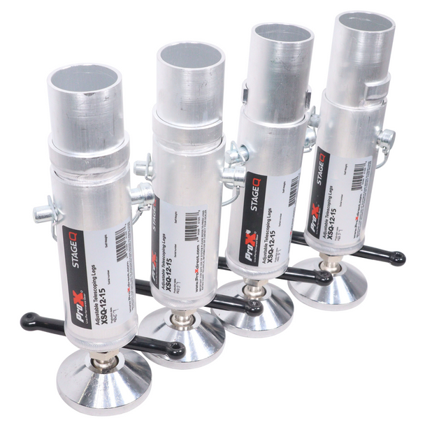 ProX Adjustable Stage Leg 12-15" P/4 - Fits XSQ / XSU Stage Series