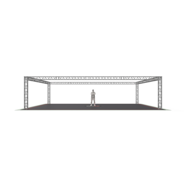 ProX XTP-40209 F34 trade show display booth truss system 40 ft x 20 ft x 9 ft aluminum truss structure for exhibits, conventions, retail displays, and event staging