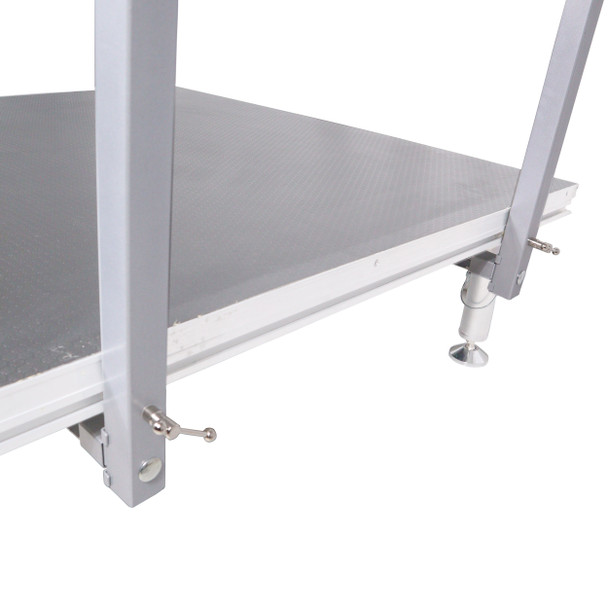 ProX Guardrail for 8ft Stage w/ Clamp Design