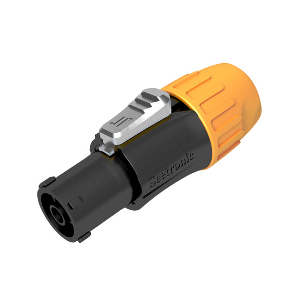 ProX XC-SAC3FX Power Twist True Power Female connector with IP65 waterproof locking design for professional lighting and AV systems