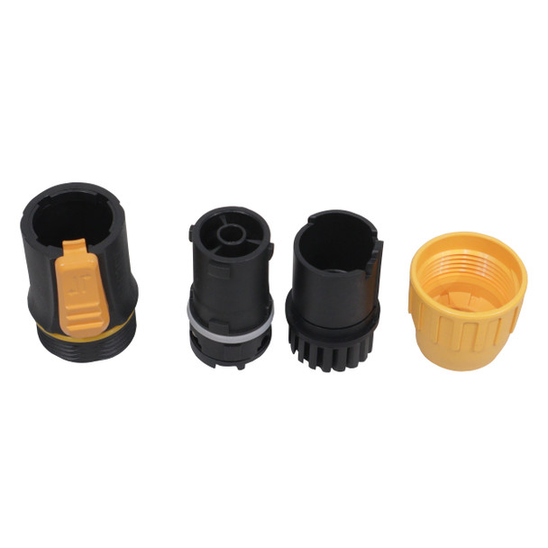 ProX XC-SAC3FX Power Twist True Power Female connector components showing assembly parts and cable termination system