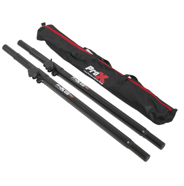 ProX Set of 2 | Speaker Pole Mounts Adjustable 32"- 63" | With Bag