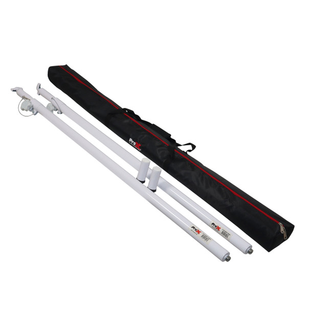 ProX Set of 2 Atlas Telescoping Poles White 56" "96" Adjustable Height