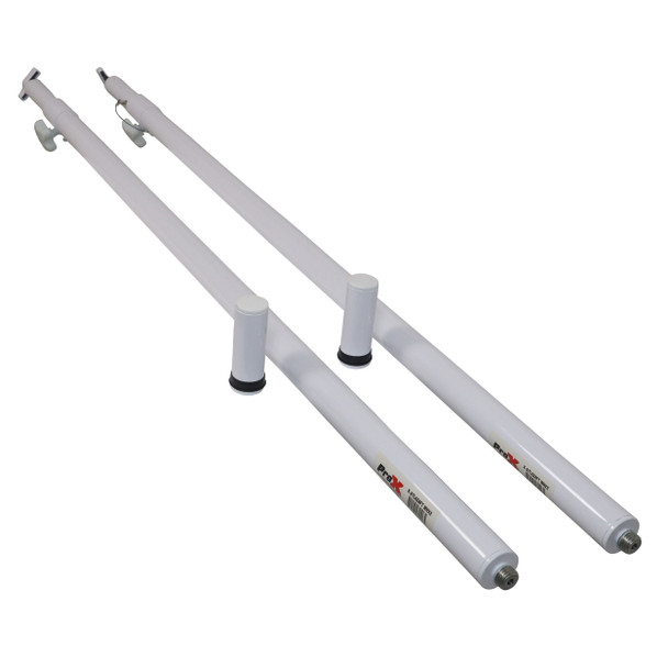 ProX Set of 2 Atlas Telescoping Poles White 56" "96" Adjustable Height
