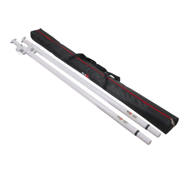 ProX Set of 2 Atlas Telescoping Poles White 56" "96" Adjustable Height