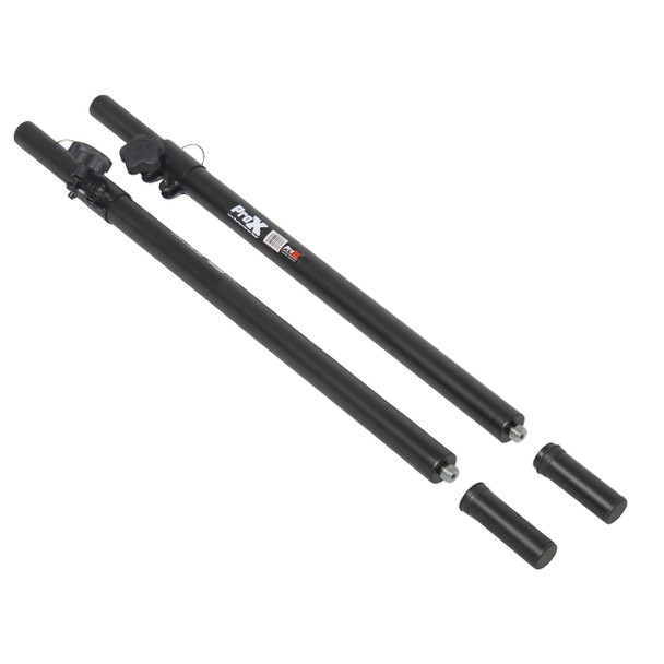 ProX Set of 2 Deluxe 20 inch Speaker Subwoofer Pole M20 Threaded Mount 1 3/8 In. Adapter Cap