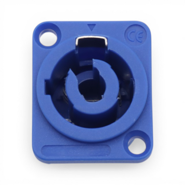 ProX Power Out panel mount connector with locking receptacle for professional audio, video, and lighting equipment